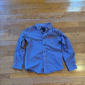 Ariat Blue Gingham Kids Button-Down Shirt - Size S/7 - Worn Once!